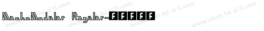 MachoModular Regular字体转换